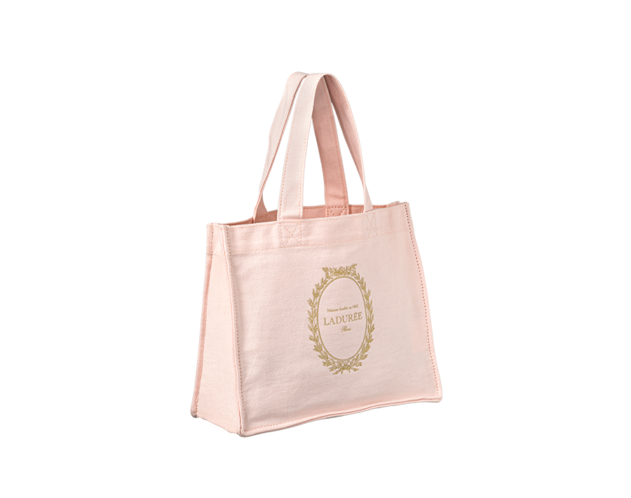 Small pink tote bag