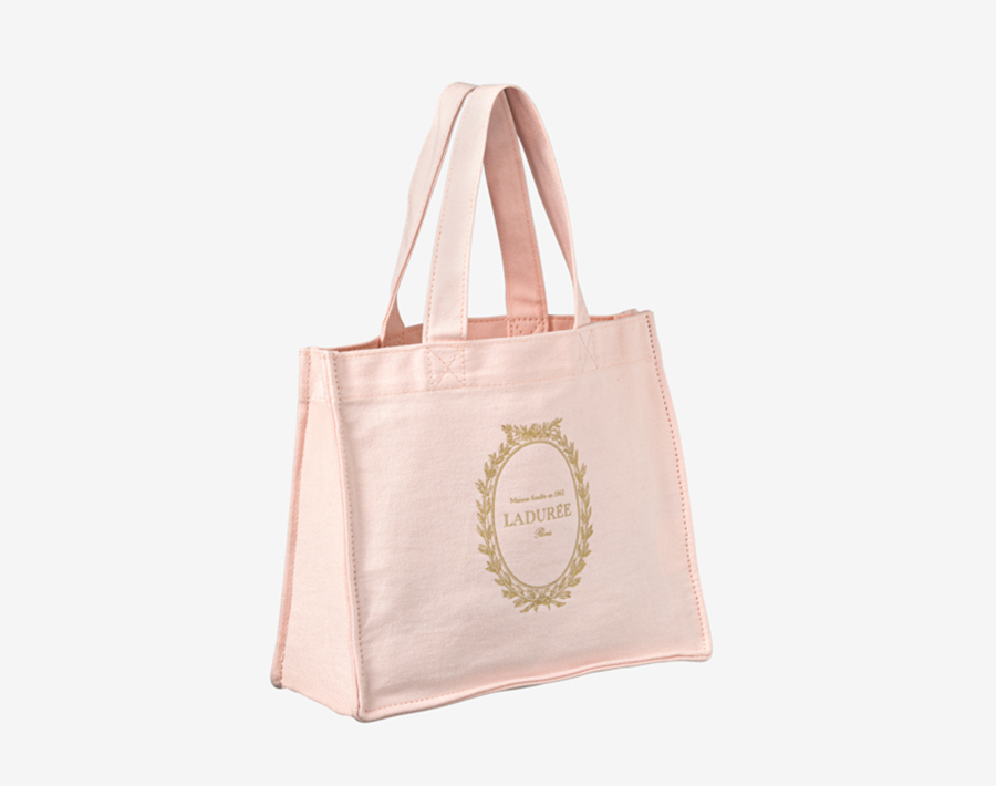 Small pink tote bag