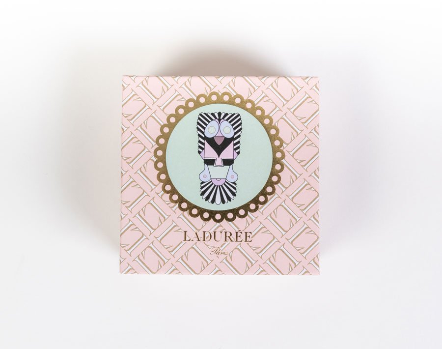 chocolate gift box - Ladurée A violette dark chocolate, a pistachio chocolate